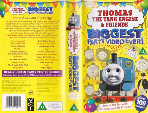 uk vhs|thomas biggest party video ever vhs.